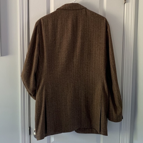 Abbeydale brown herringbone sport blazer classic size‎ 42R 100% wool - Picture 8 of 15